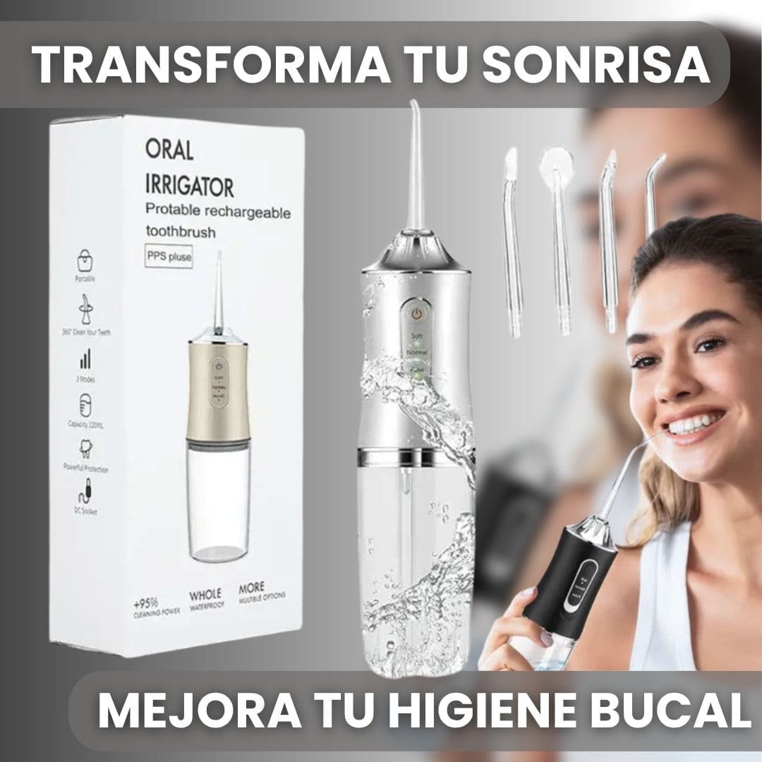 Irrigador Oral Recargable Sarro 4 Boquil