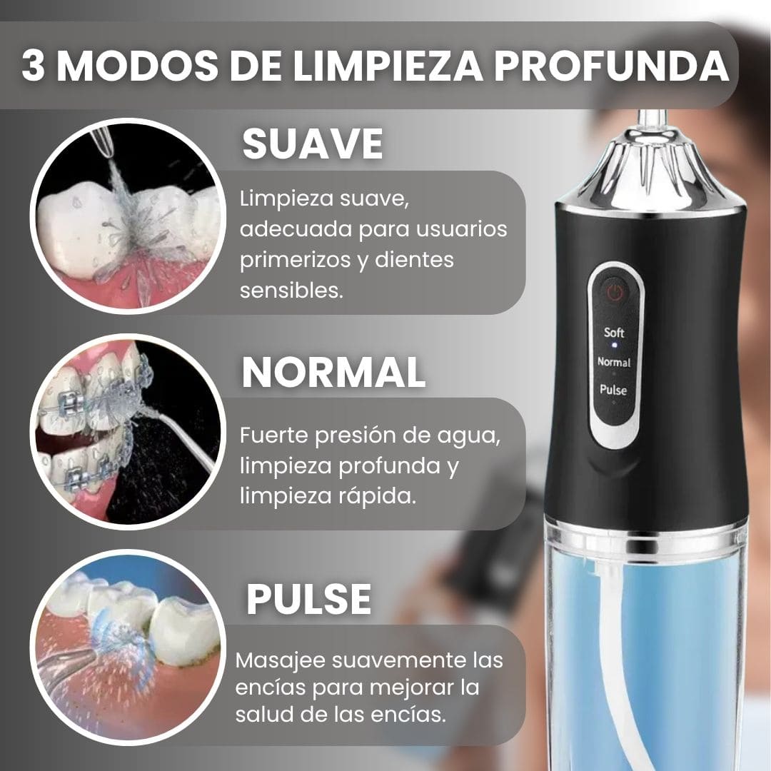 Irrigador Oral Recargable Sarro 4 Boquil