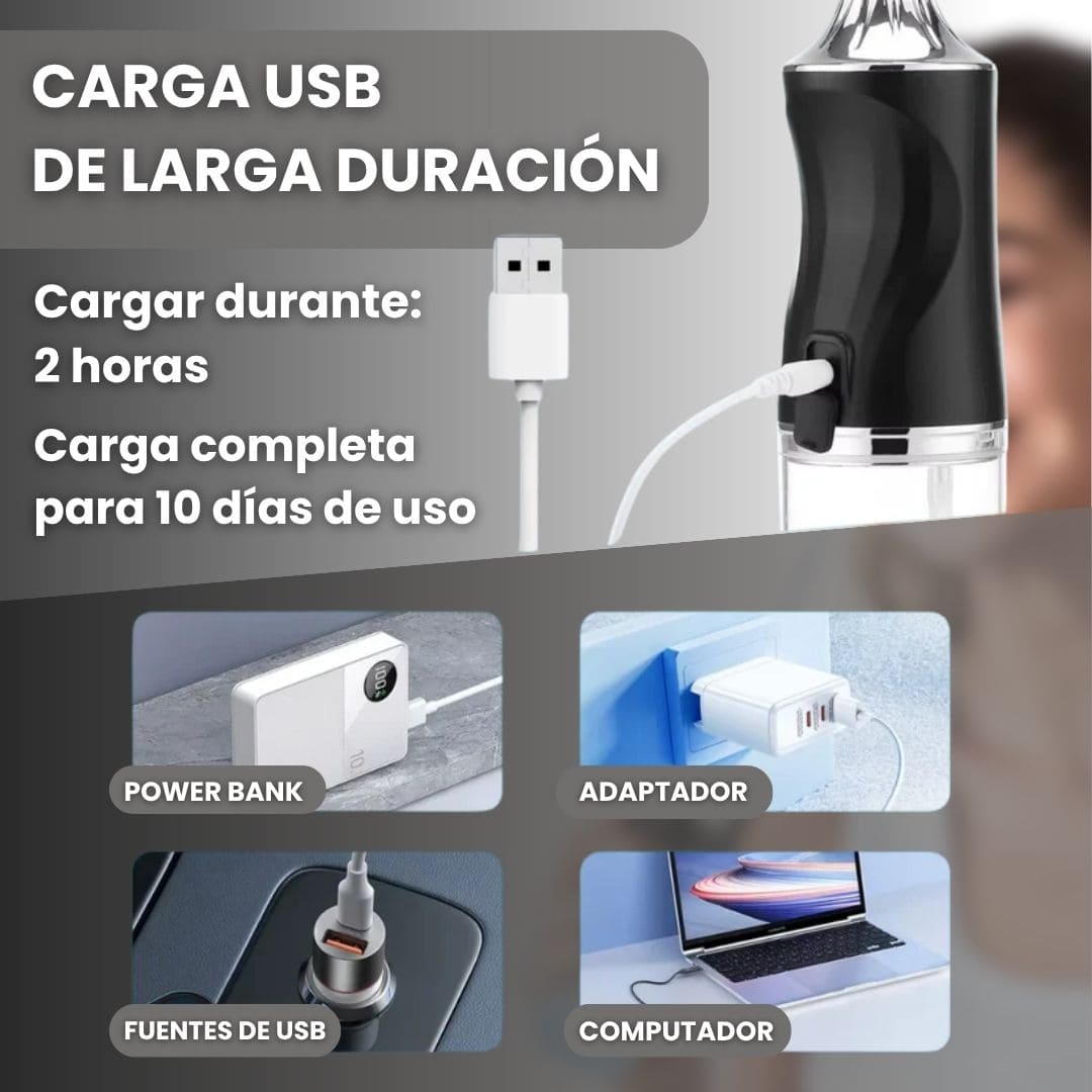 Irrigador Oral Recargable Sarro 4 Boquil