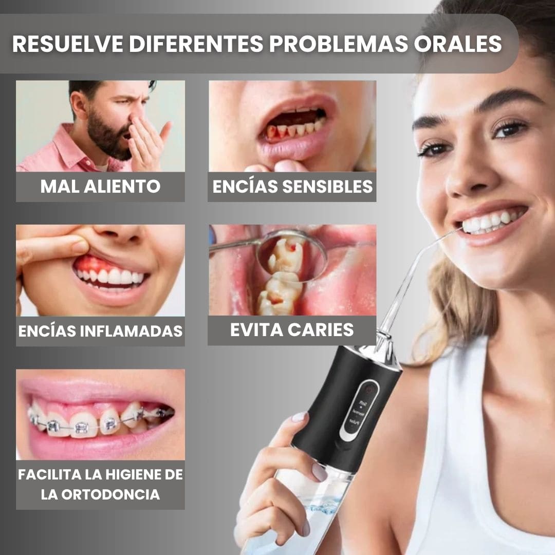 Irrigador Oral Recargable Sarro 4 Boquil